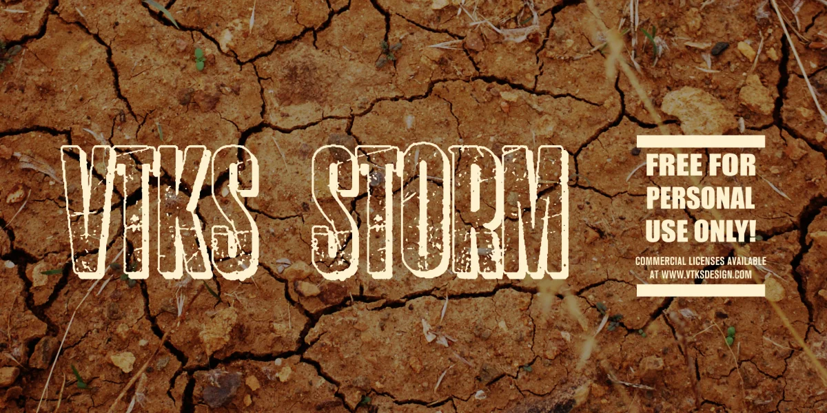 vtks storm 2 Font preview 2