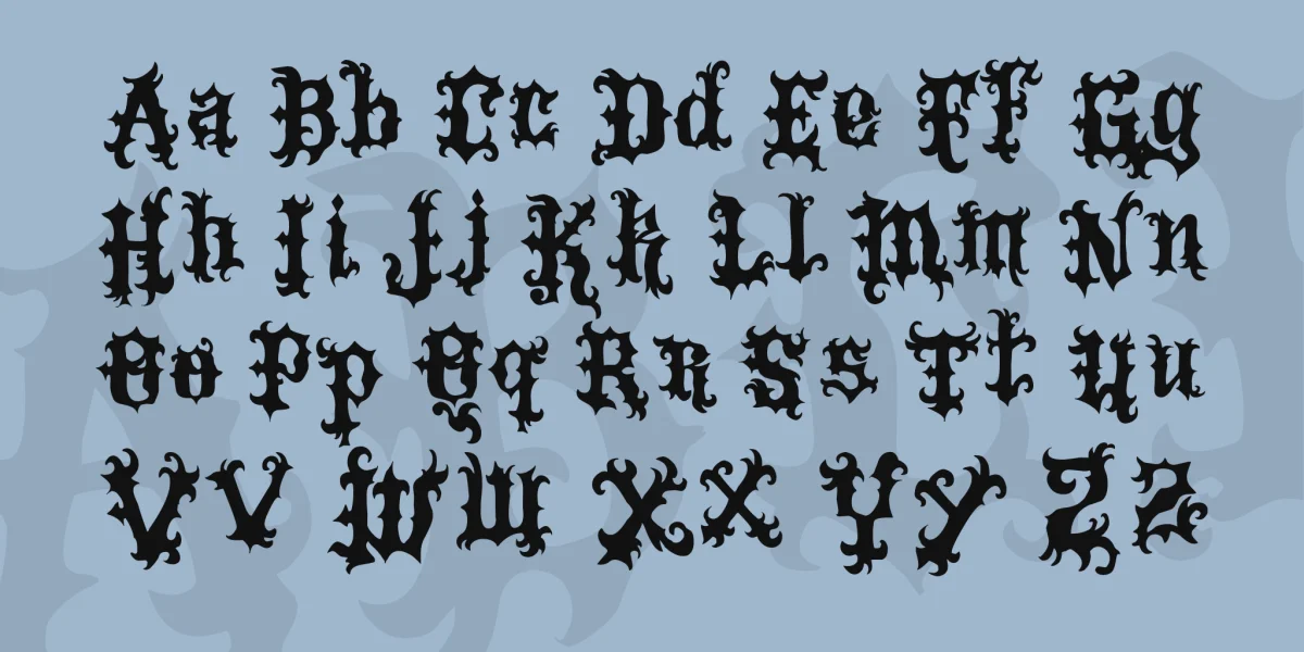 VTKS Tattoo Font Family preview 3