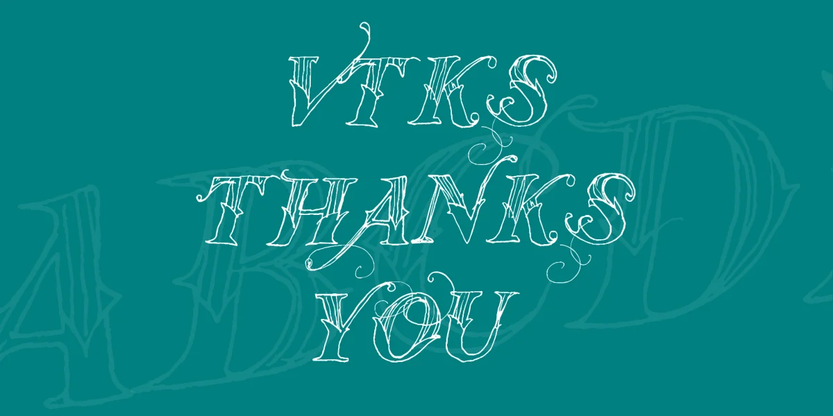 Vtks Thanks You Font