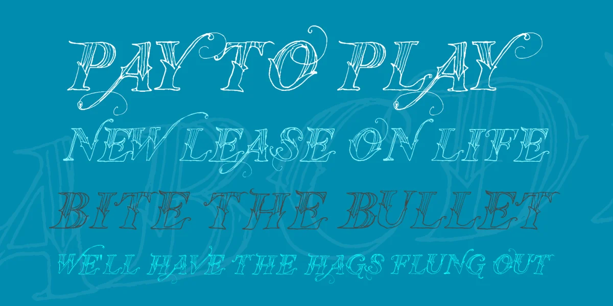 Vtks Thanks You Font preview 2