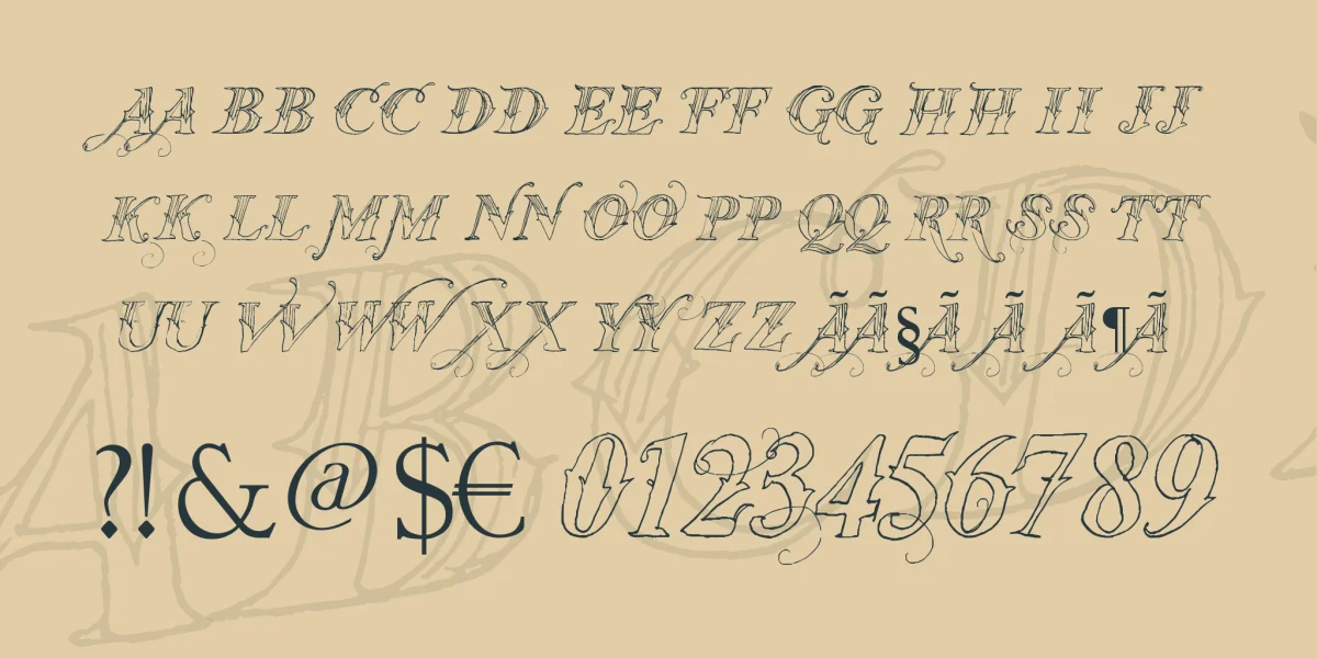 Vtks Thanks You Font preview 3