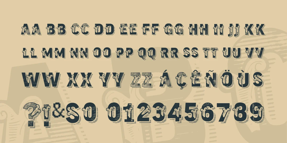 vtks trutagem Font preview 2