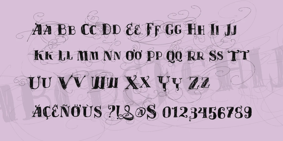 Vtks Velhos Tempos Font preview 3
