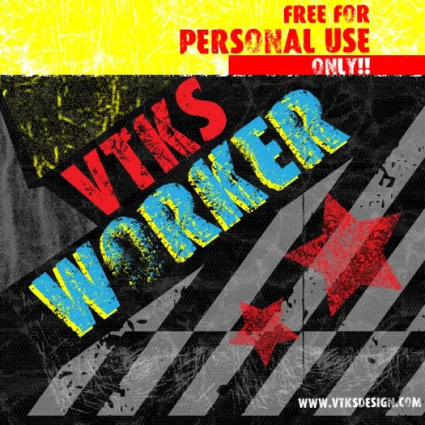 VTKS WORKER Font