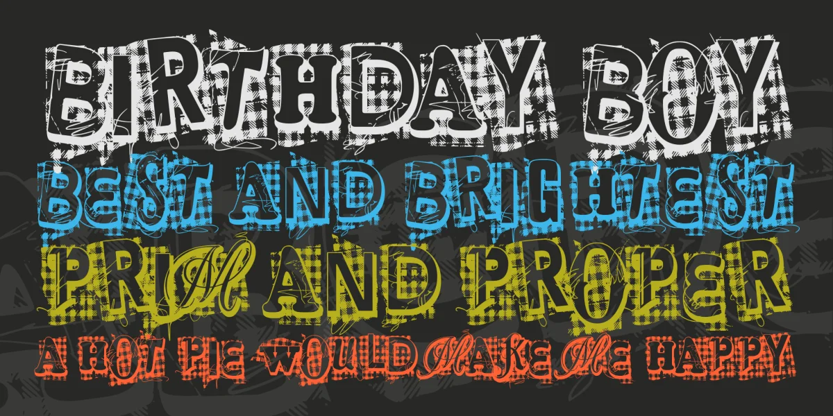 VTKS Xtra Font preview 2