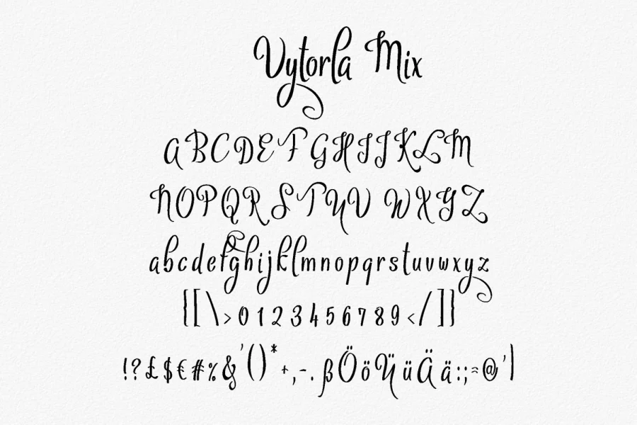 Vytorla Mix Font preview 7