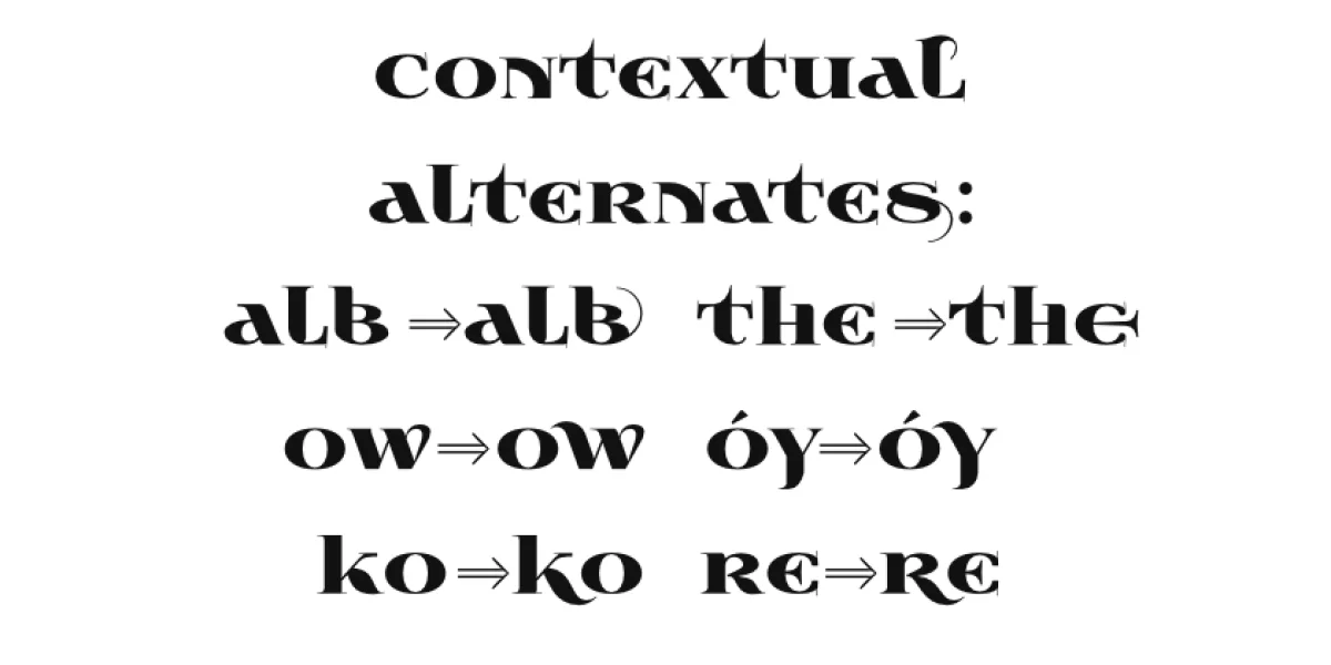 Wabroye Font preview 2