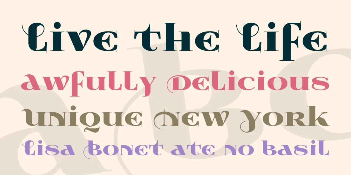 Wabroye Font preview 3