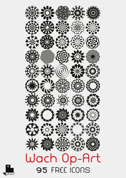 Wach Op-Art Font preview 2