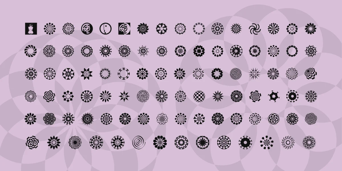 Wach Op-Art Font preview 3