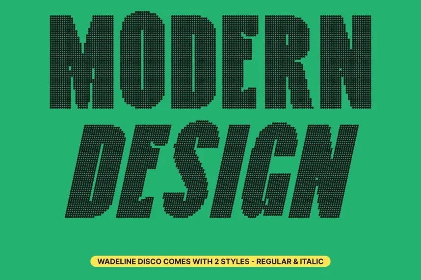 Wadeline Disco Font preview 4