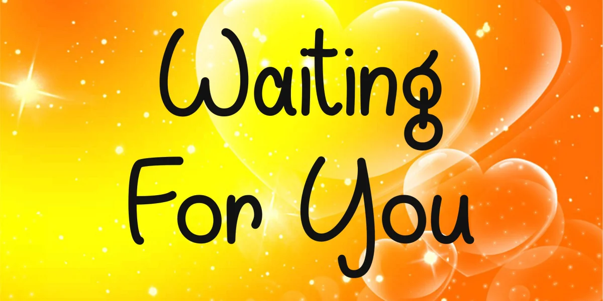 Waiting For You Font preview 5