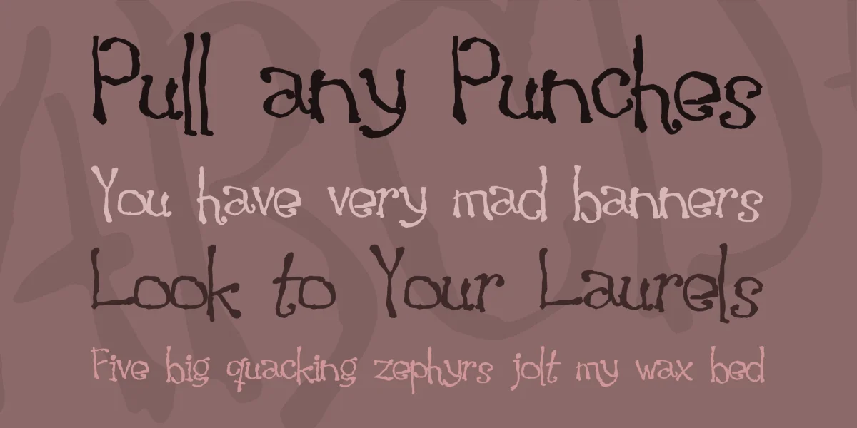 Waking the Witch Font preview 2