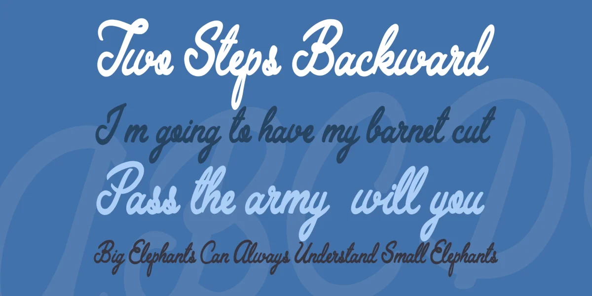 Wall Paper Personal Use Font preview 2