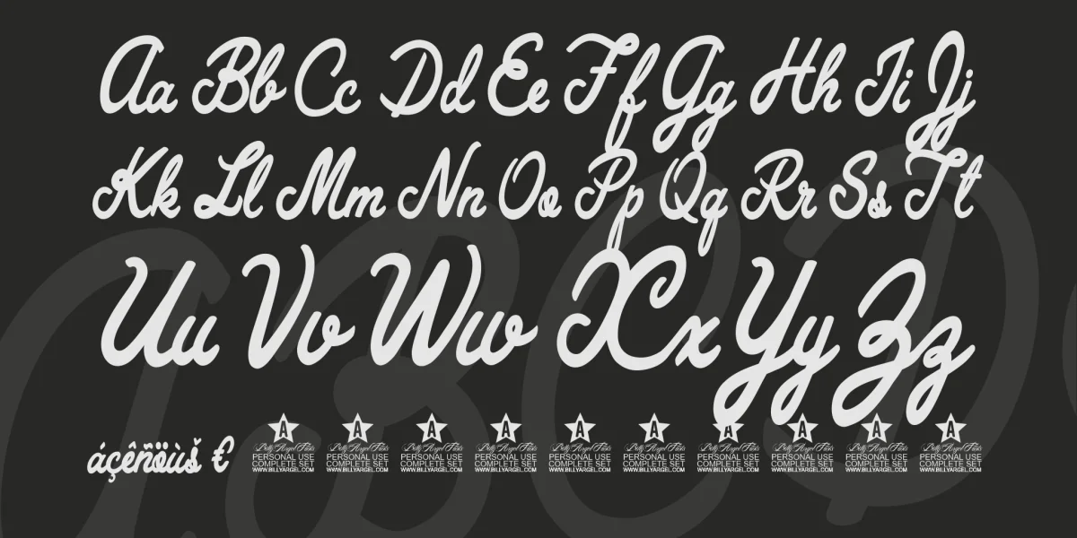 Wall Paper Personal Use Font preview 4
