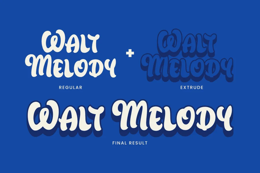 Walt Melody Font preview 4