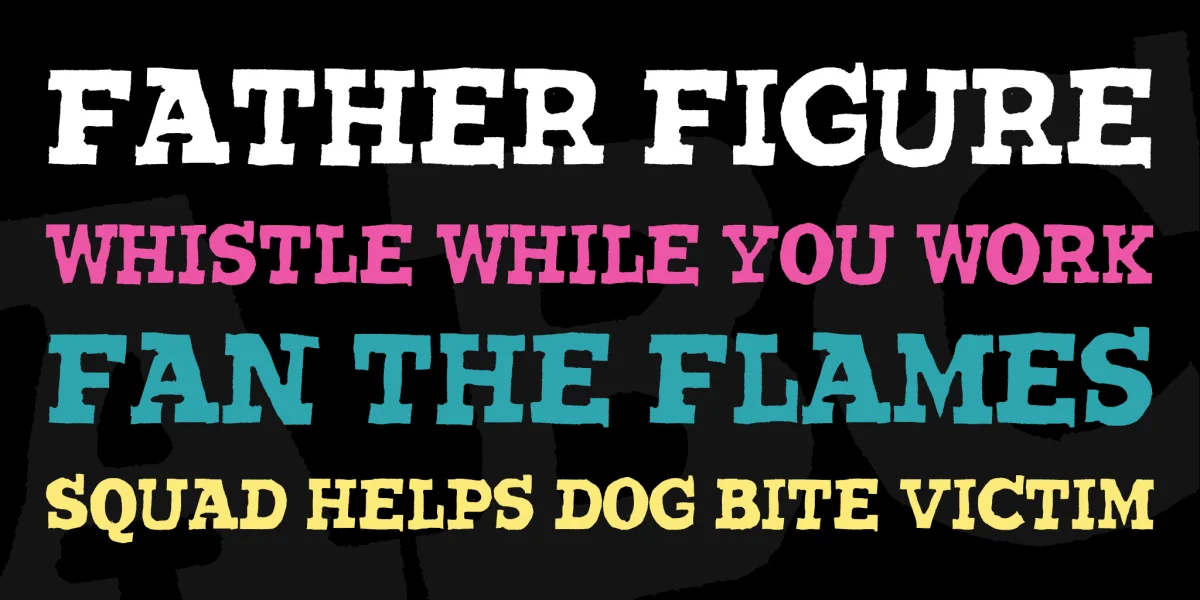 Wantedo Font preview 4