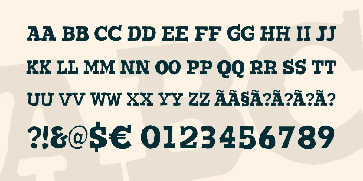 Wantedo Font preview 5