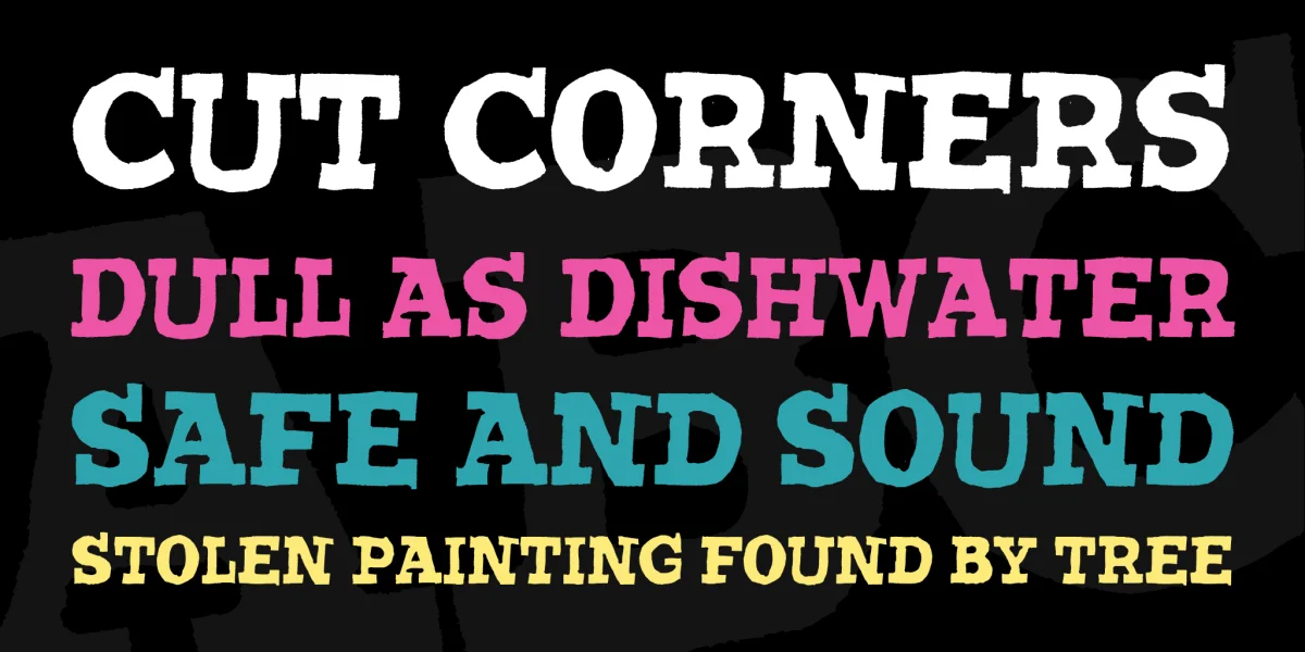 Wantedo Font preview 7