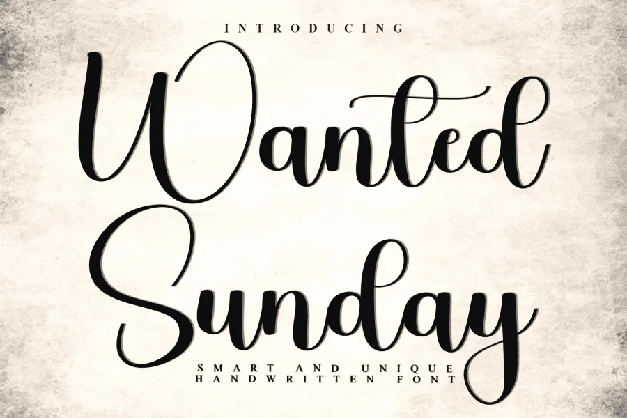 Wanted Sunday Font
