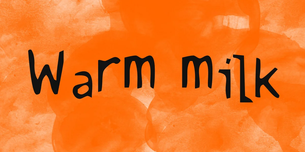 Warm milk Font