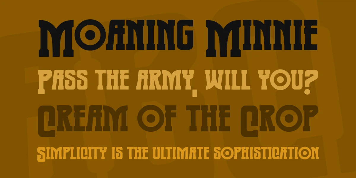 Warmonger BB Font preview 2