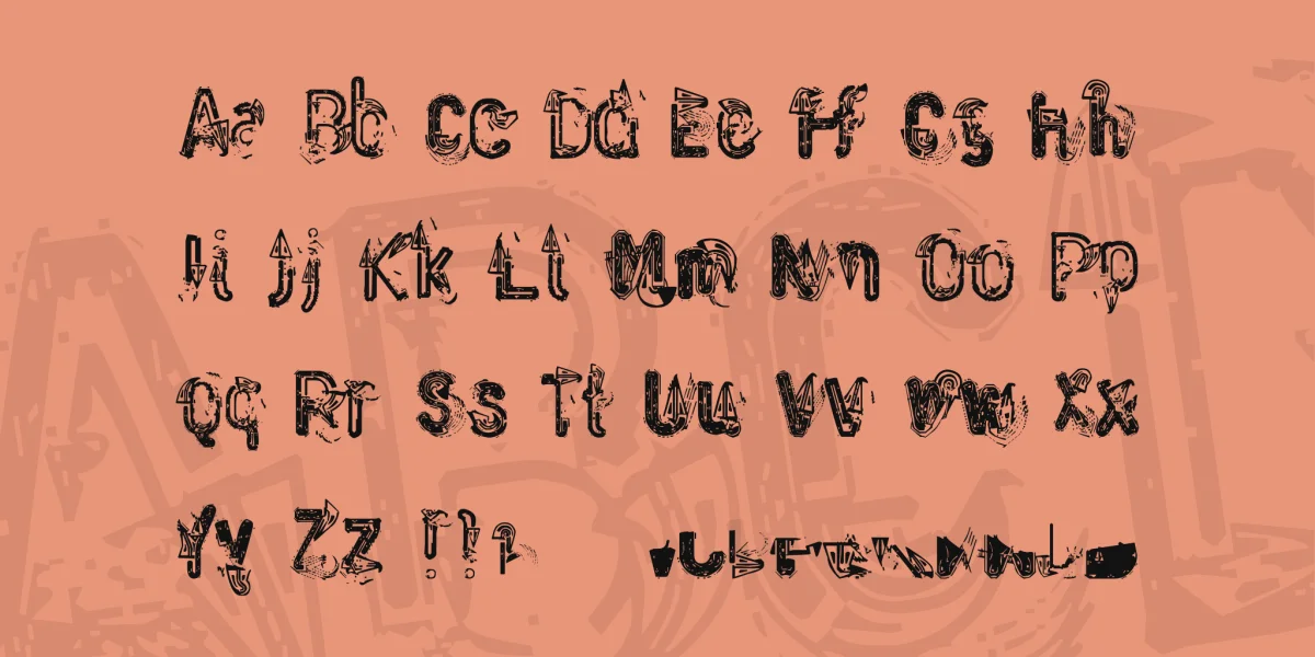 Waste of Paint Font preview 2