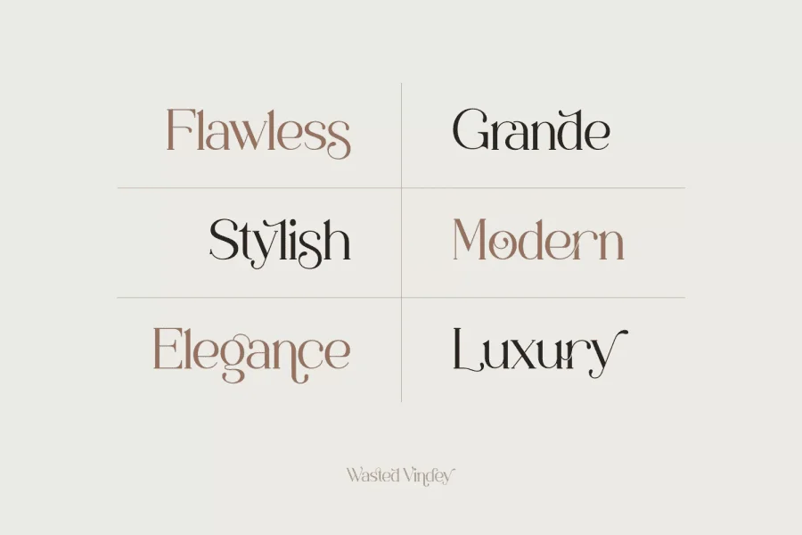 Wasted Vindey Font preview 6