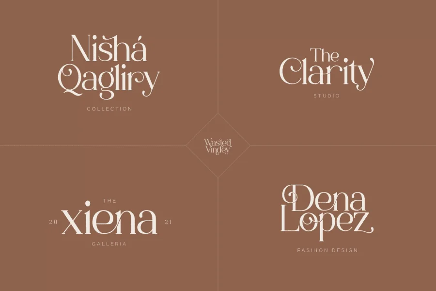 Wasted Vindey Font preview 8
