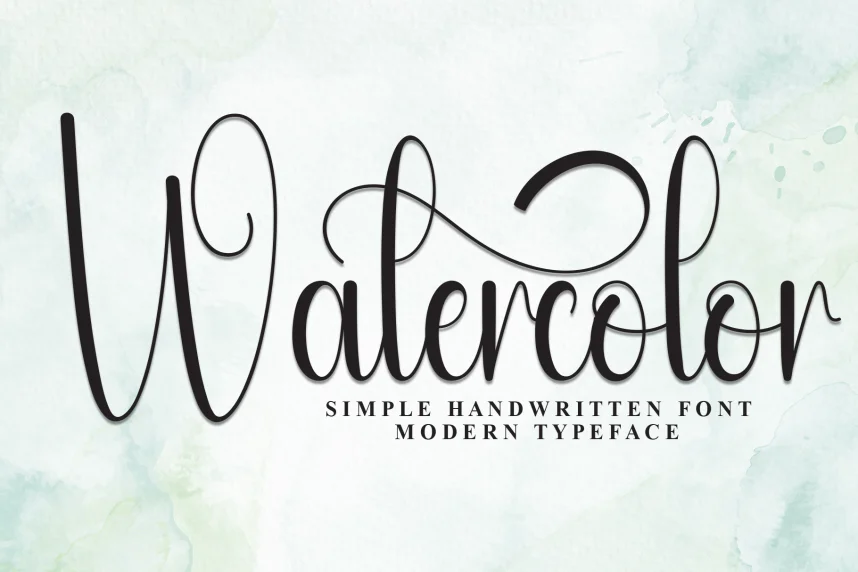 Watercolor – Elegant Script Handwritten Font