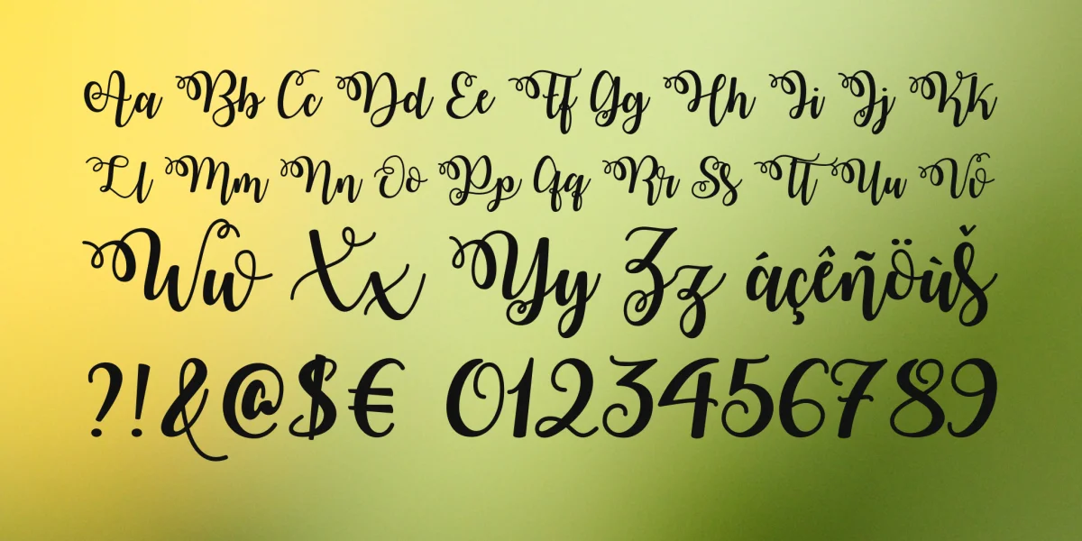 Watermelon Script Demo Font preview 3