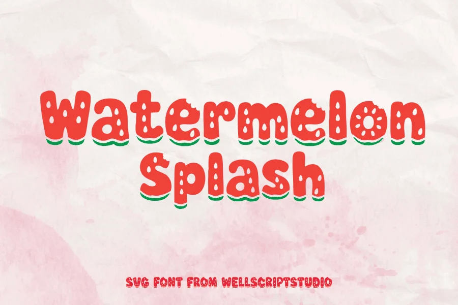 Watermelon Splash Font