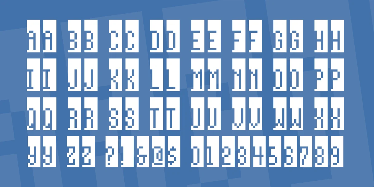 Way beyond blue Font preview 2
