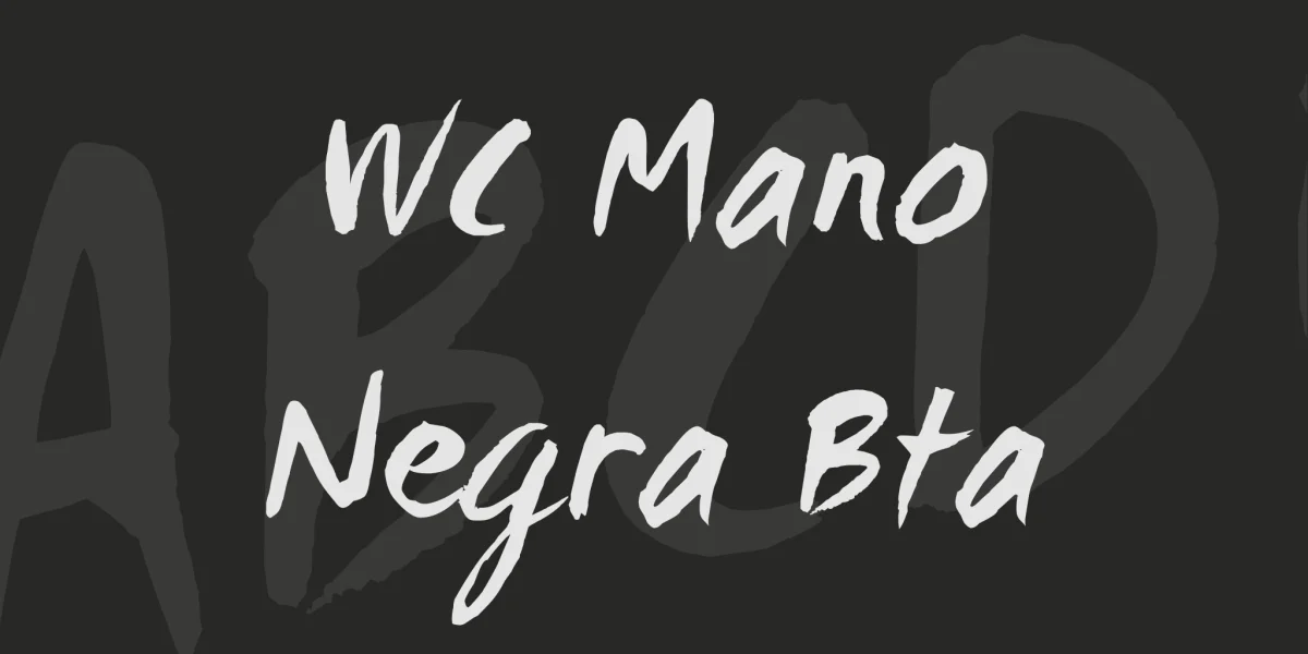 WC Mano Negra Bta Font
