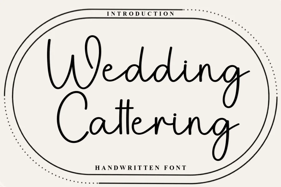 Wedding Cattering Font