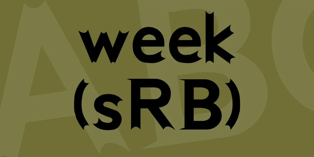 week (sRB) Font