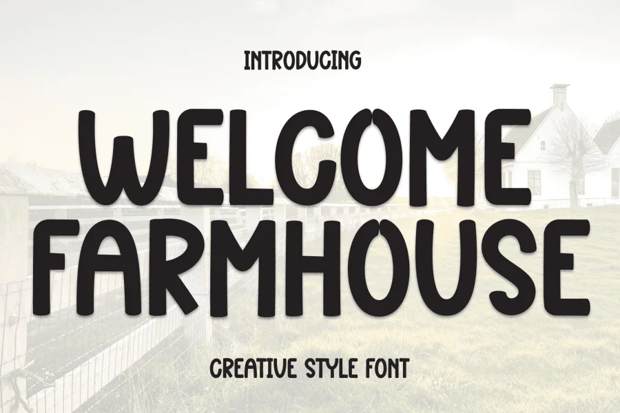 Welcome Farmhouse Font
