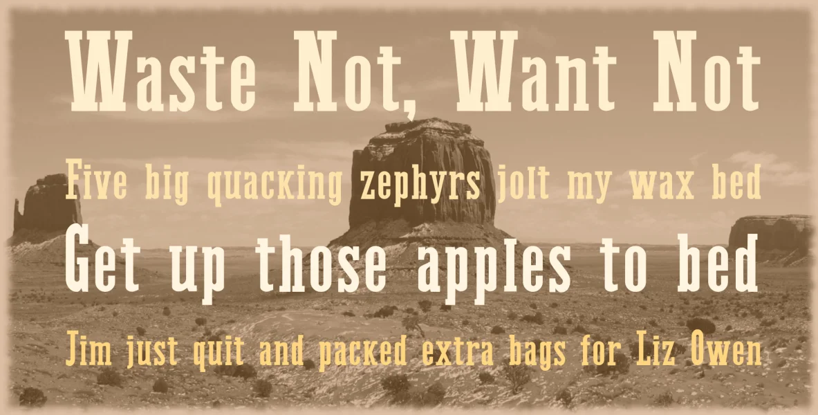 Western Bang Bang Font Family preview 5