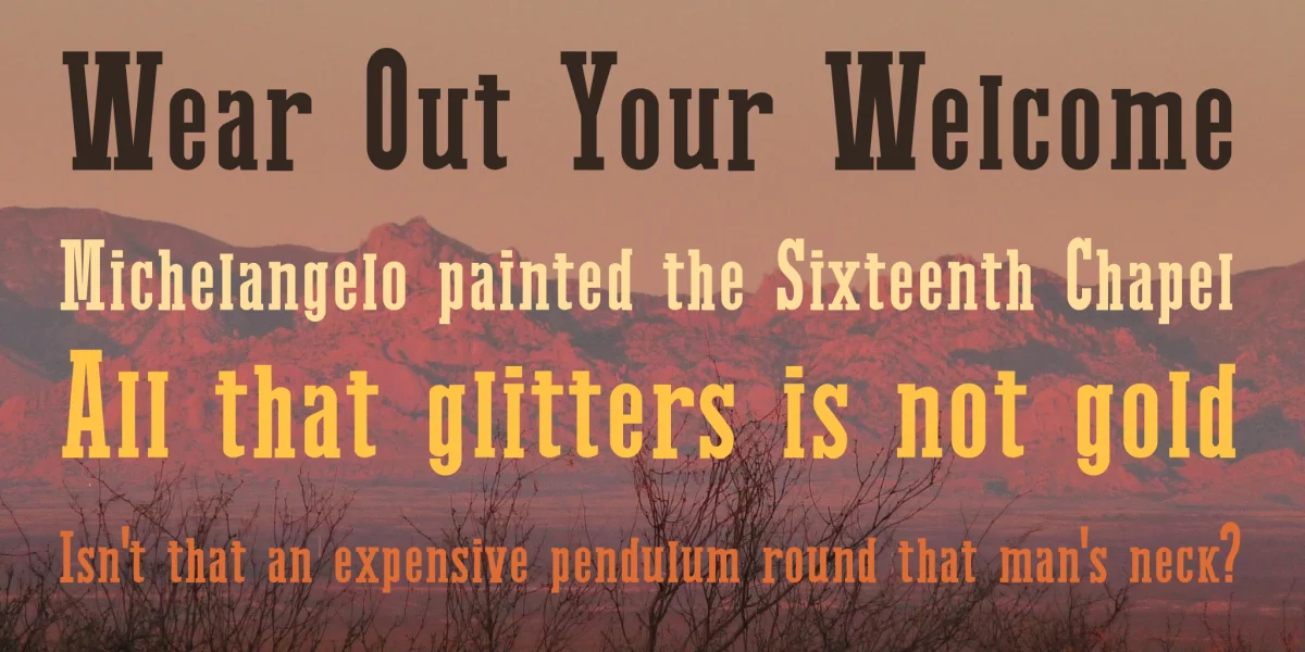 Western Bang Bang Font Family preview 7