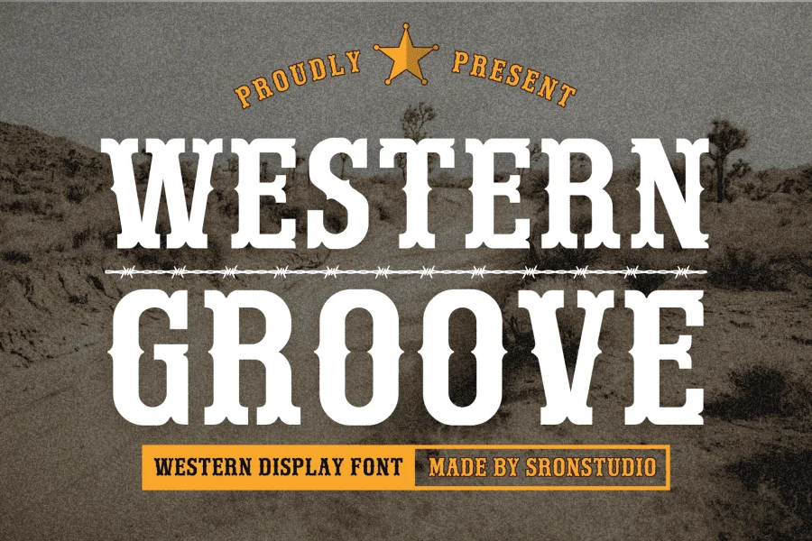 Western Groove Font