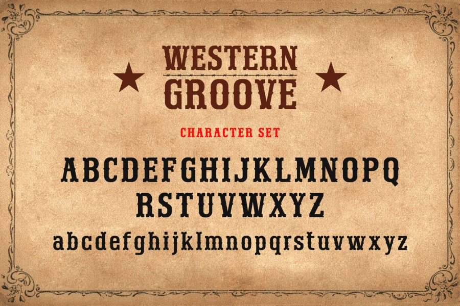 Western Groove Font preview 11