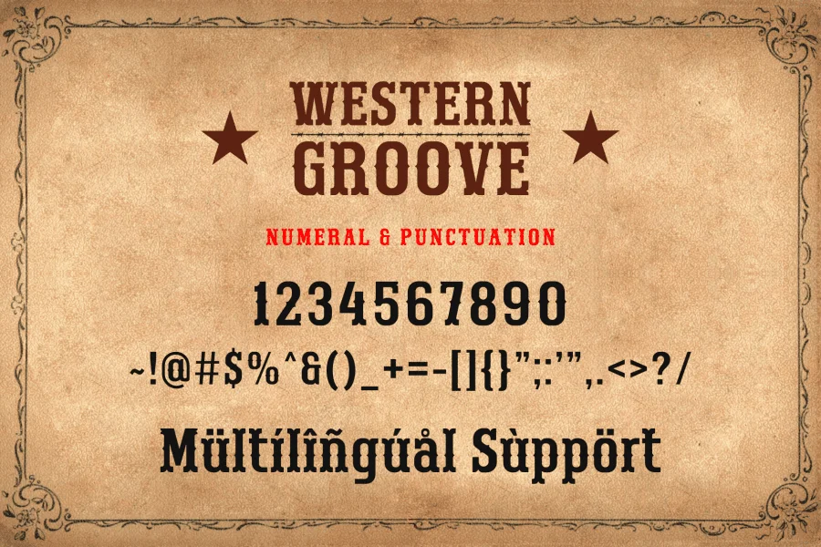 Western Groove Font preview 12