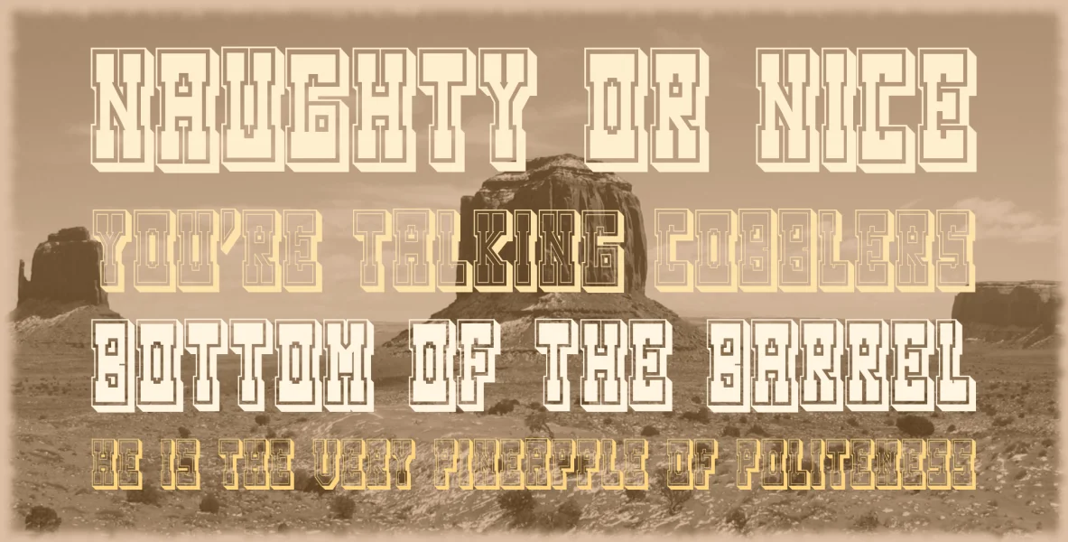 Westerngames Font Family preview 2