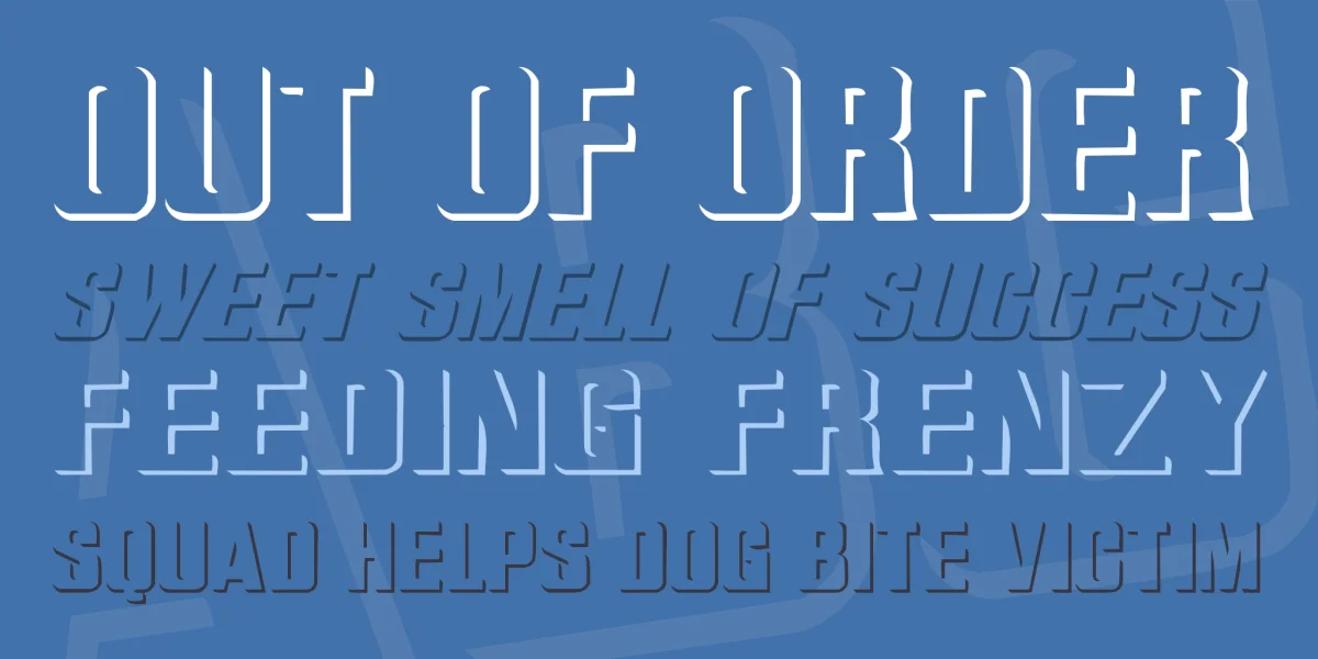 WhatA-Relief Font Family preview 2