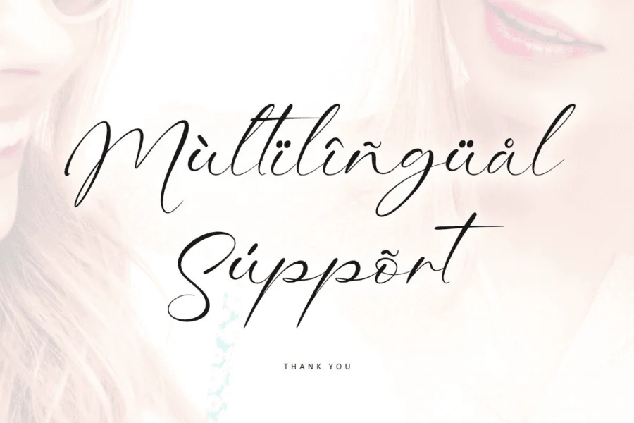 Whispering Signature-Personal use Font preview 9