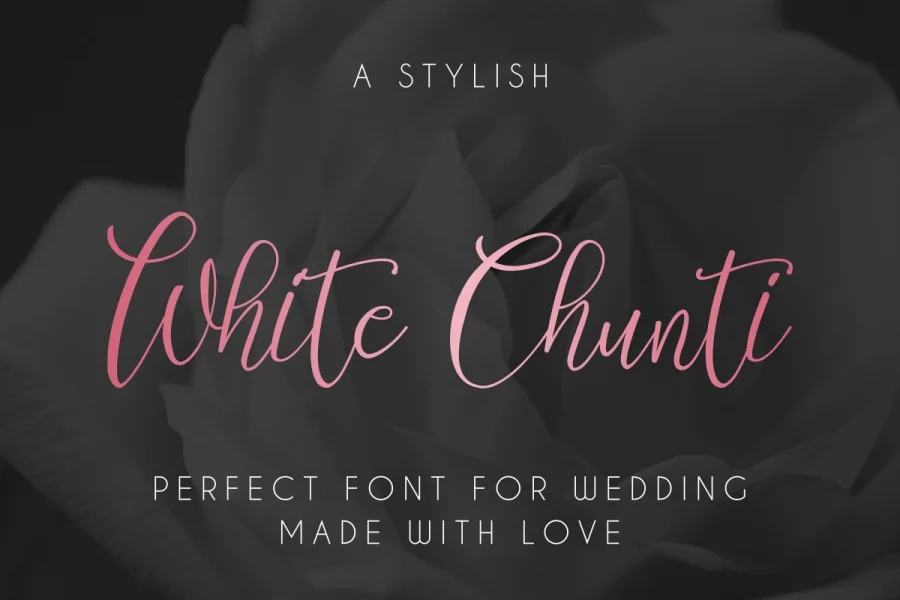 White Chunti Demo Font preview 12