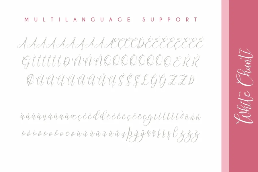 White Chunti Demo Font preview 2