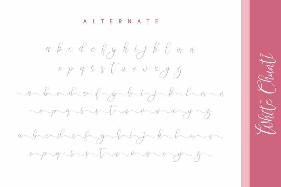 White Chunti Demo Font preview 4