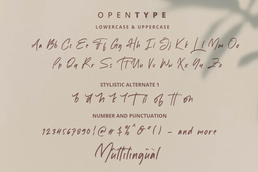 White Mellow Font preview 15