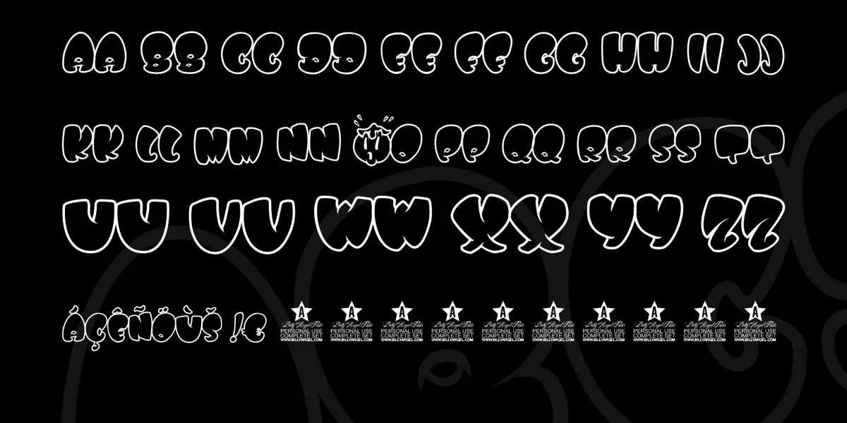 WHOA SAUCE PERSONAL USE Font preview 5